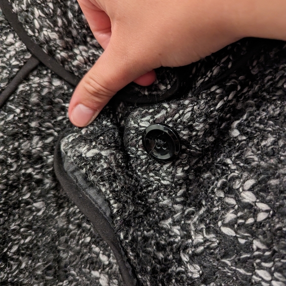 Sandro | Grey Boucle Blazer - Picture 6 of 8